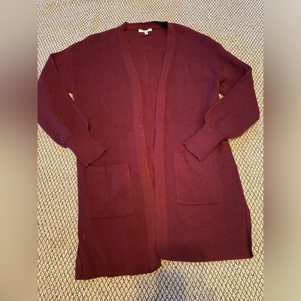 Maroon maurices cardigan